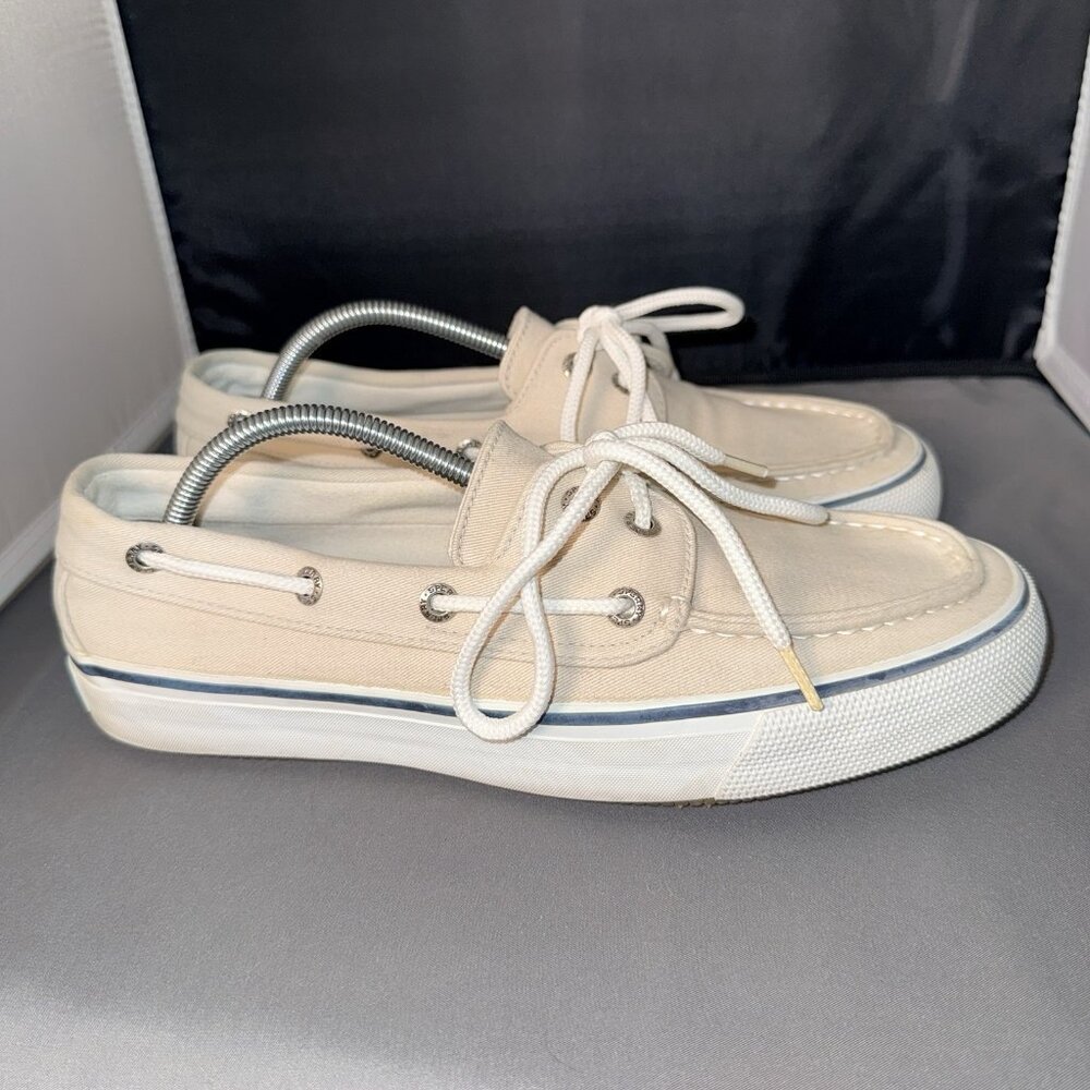 Men's Sperry Top-Sider Bahama II Boat Shoe Stone Color Size 8 - Picture 3 of 6